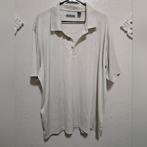 CUBAVERA Casual SS Shirt Mens XXL Lime Green Cotton Poly Blend Textured